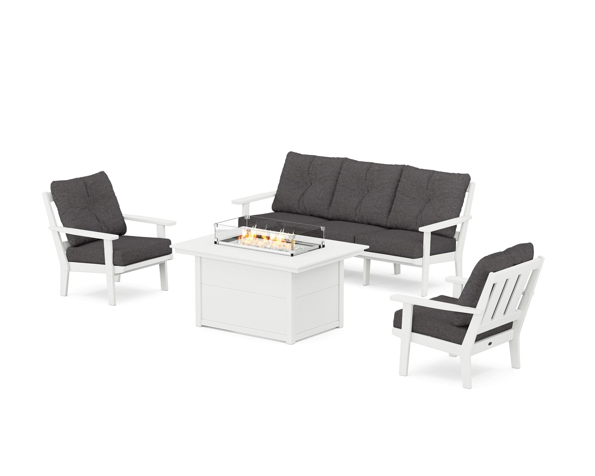 Oxford Deep Seating Fire Pit Table Set