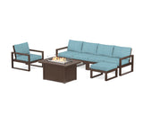 EDGE Sectional Lounge and Fire Pit Set