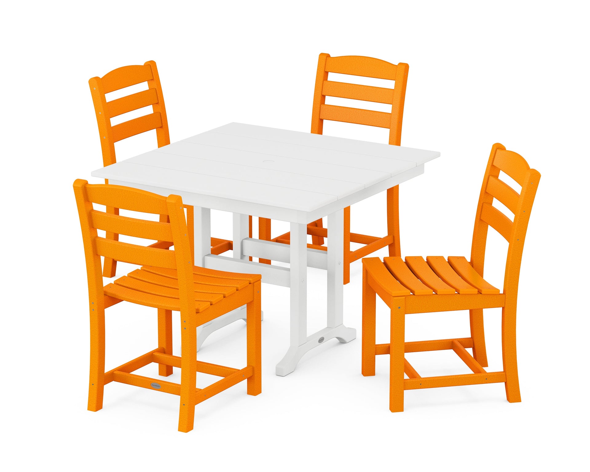 La Casa Café Side Chair 5-Piece Farmhouse Dining Set