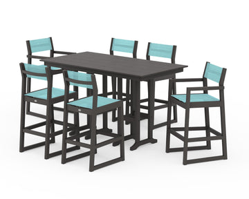 EDGE Sling 7-Piece Farmhouse Bar Set