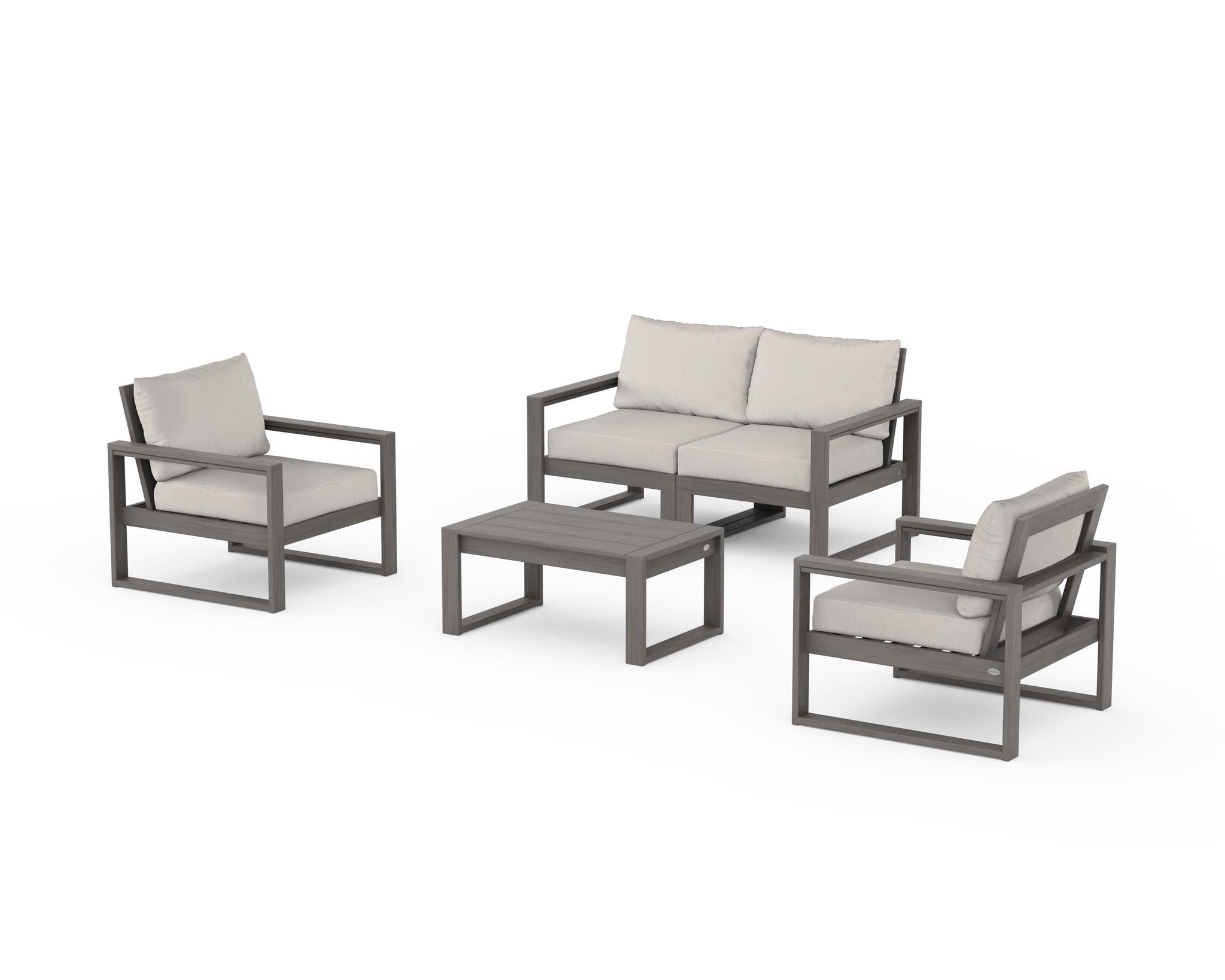 EDGE Sectional 4-Piece Deep Seating Set with Loveseat