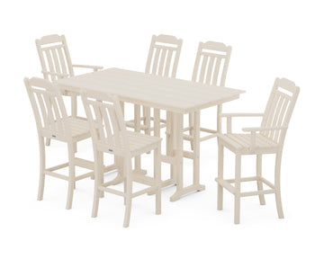 Cottage 7-Piece Farmhouse Bar Set