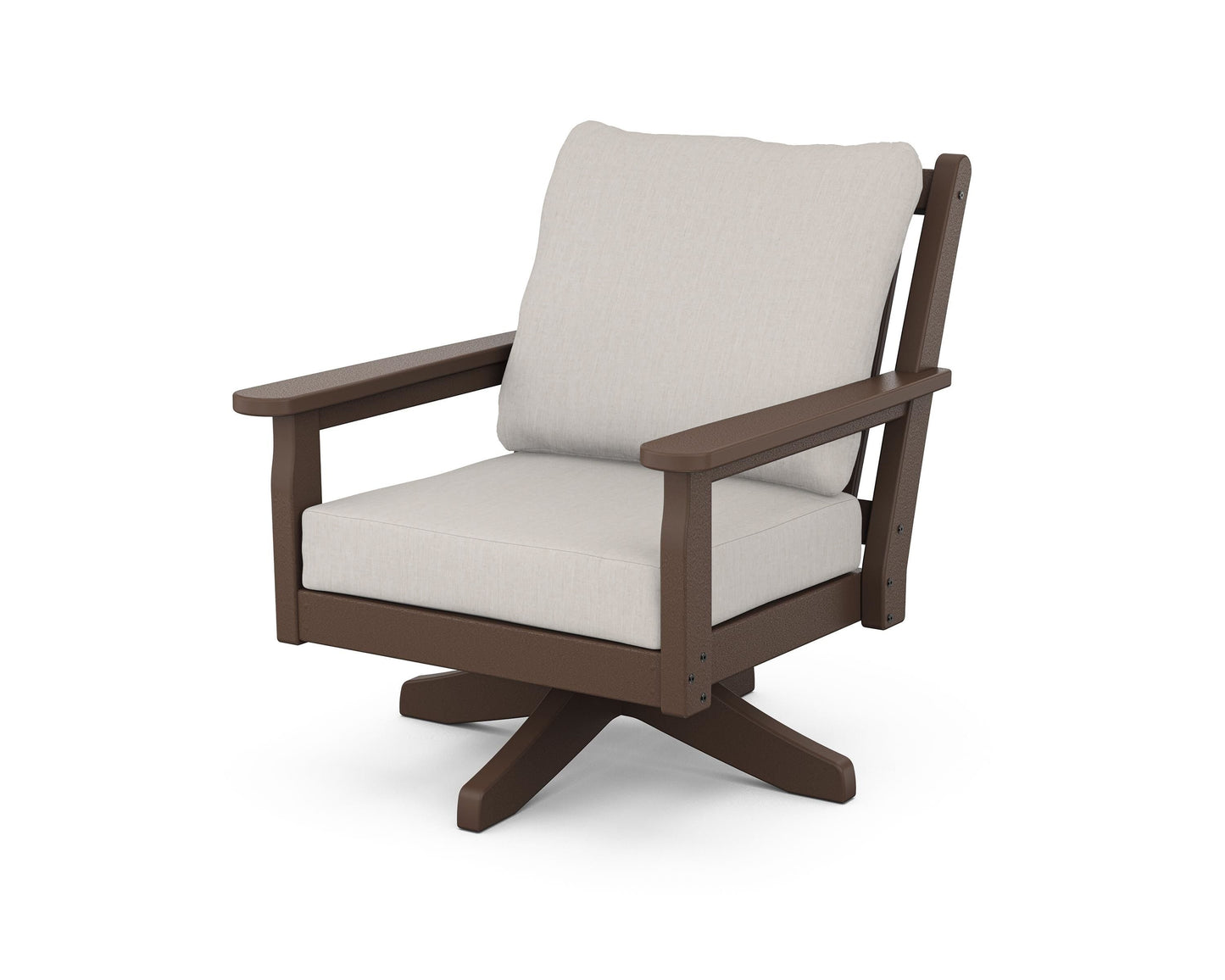 Chippendale Deep Seating Swivel Chair