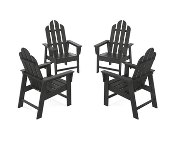 Long Island 4-Piece Upright Adirondack Conversation Set