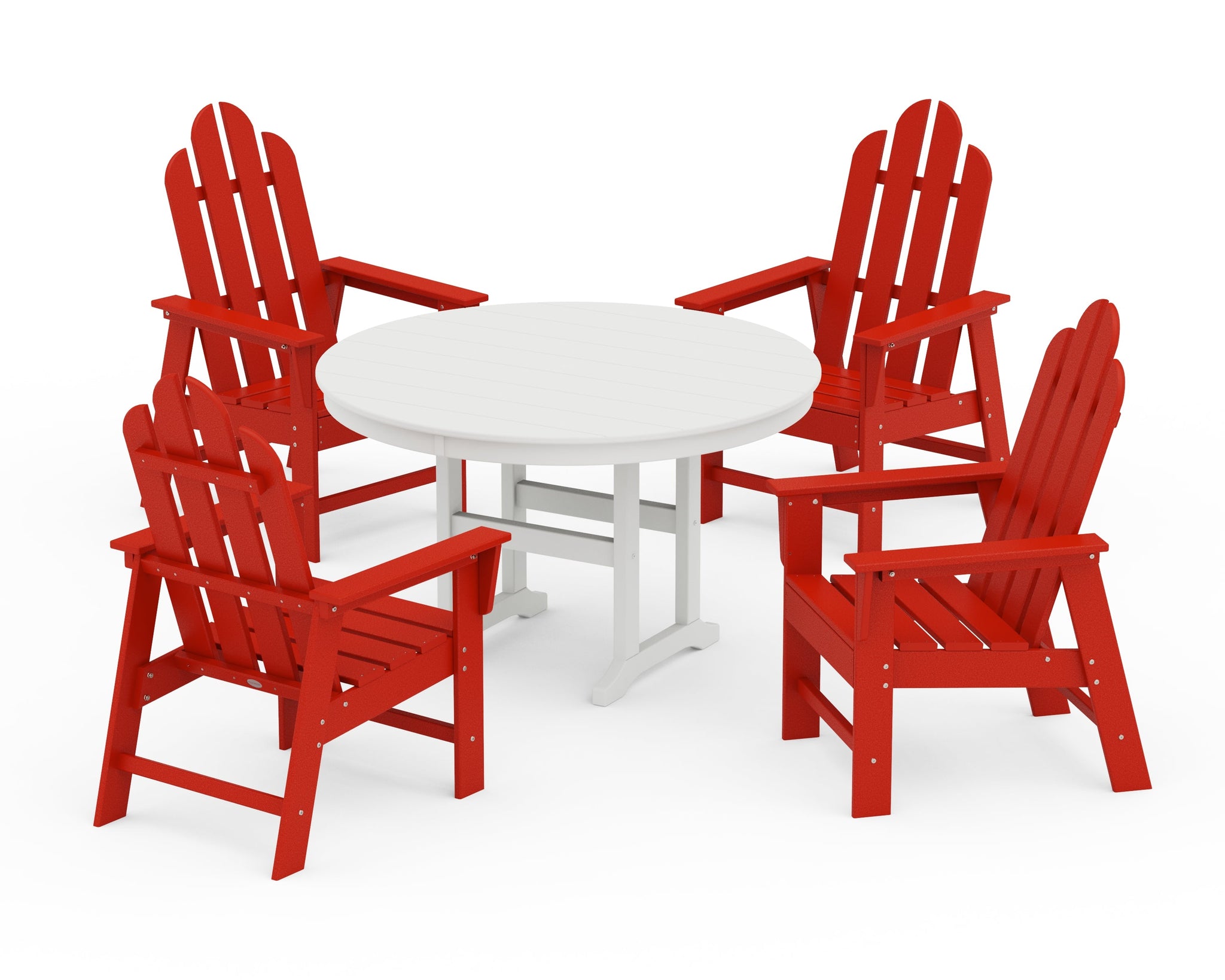 Long Island 5-Piece Round Farmhouse Dining Set