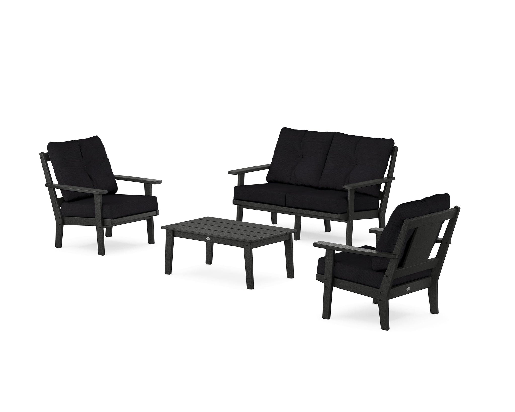 Prairie 4-Piece Deep Seating Set with Loveseat