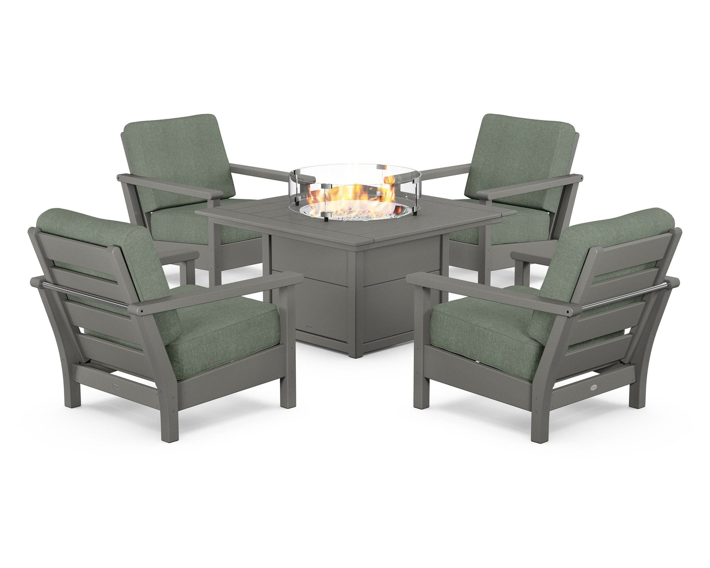 Harbour 5-Piece Conversation Set with Fire Pit Table