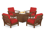 Harbour 5-Piece Conversation Set with Fire Pit Table