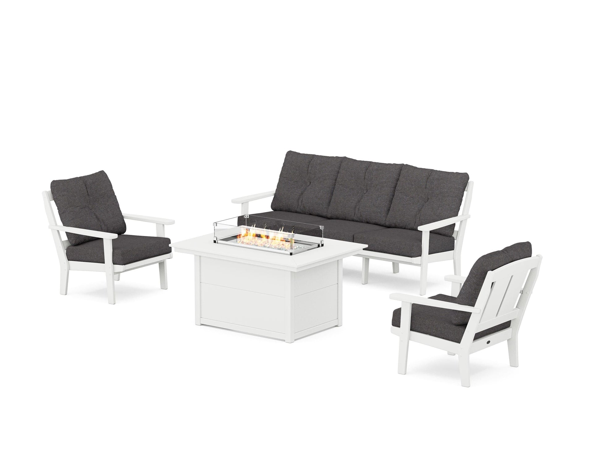 Mission Deep Seating Fire Pit Table Set