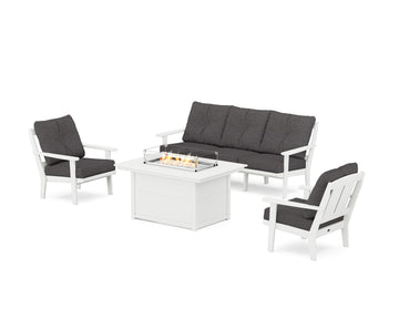 Mission Deep Seating Fire Pit Table Set