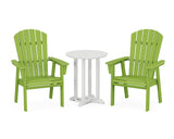 Nautical Adirondack 3-Piece Round Bistro Dining Set