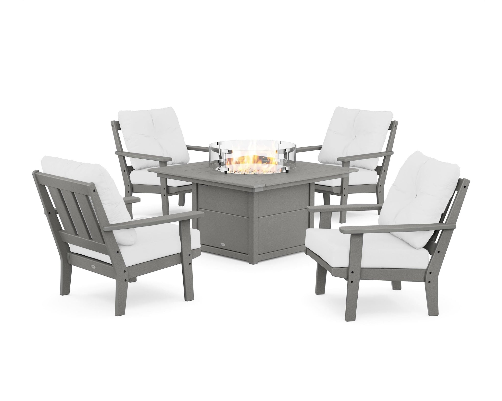 Oxford 5-Piece Deep Seating Set with Fire Pit Table