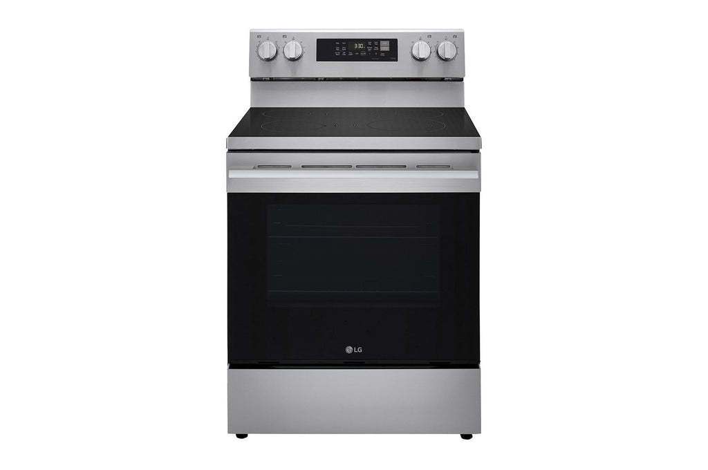 LG 30" Elec. 6.3 cu ft. Range | Fan Convection, Air Fry, EasyClean®& Smart, Stainless, Freestanding
