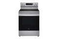 LG 30" Elec. 6.3 cu ft. Range | Fan Convection, Air Fry, EasyClean®& Smart, Stainless, Freestanding