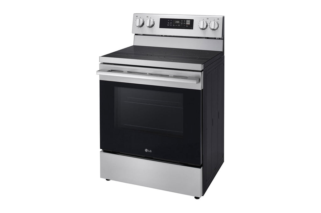 LG 30" Elec. 6.3 cu ft. Range | Fan Convection, Air Fry, EasyClean®& Smart, Stainless, Freestanding