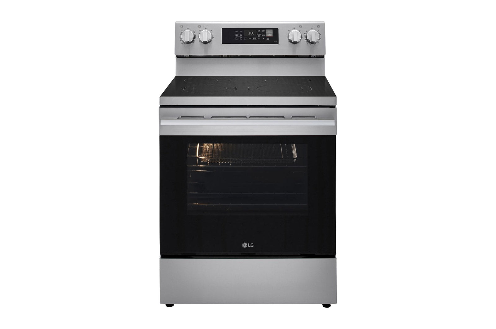 LG 30" Elec. 6.3 cu ft. Range | Fan Convection, Air Fry, EasyClean®& Smart, Stainless, Freestanding