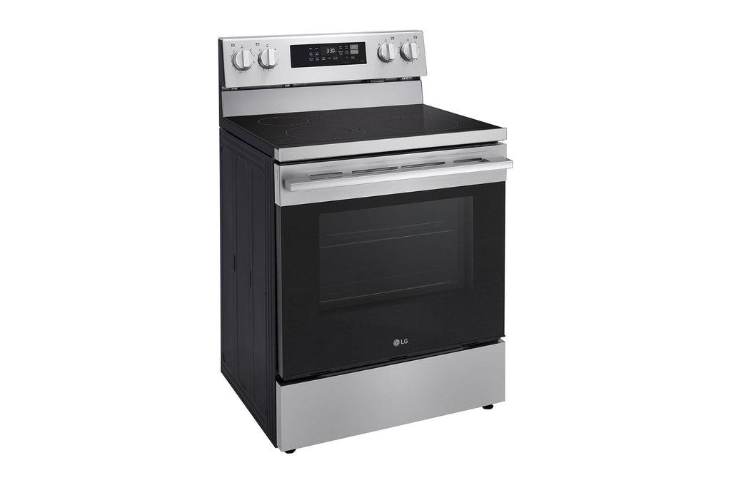 LG 30" Elec. 6.3 cu ft. Range | Fan Convection, Air Fry, EasyClean®& Smart, Stainless, Freestanding