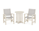 Coastal 3-Piece Round Bistro Dining Set