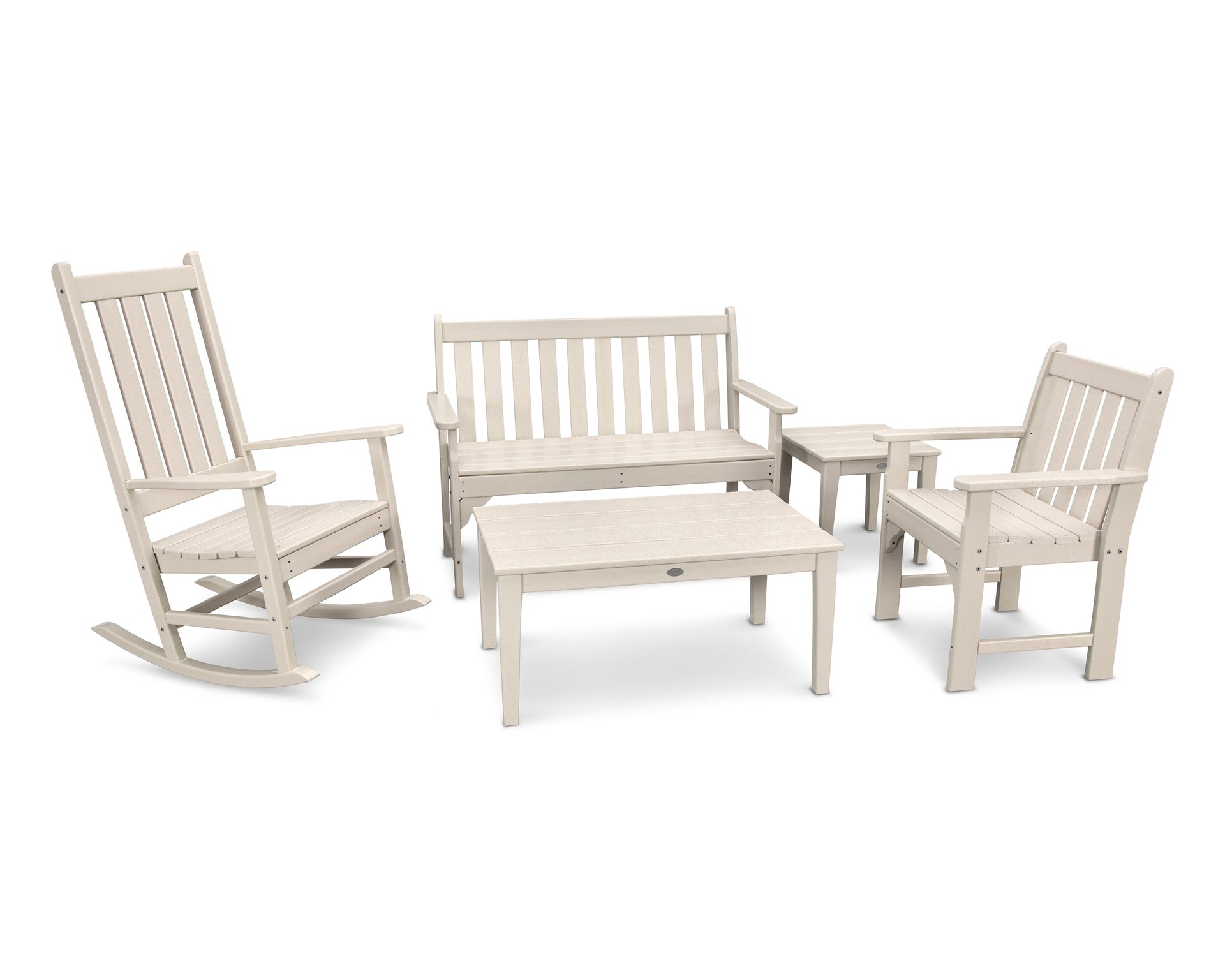 Vineyard 5-Piece Bench & Rocking Chair Set