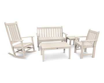 Vineyard 5-Piece Bench & Rocking Chair Set