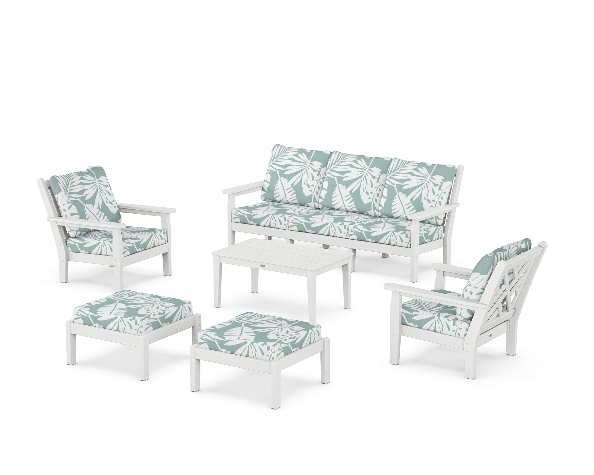 Chippendale 6-Piece Lounge Sofa Set