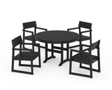 EDGE 5-Piece Round Farmhouse Dining Set
