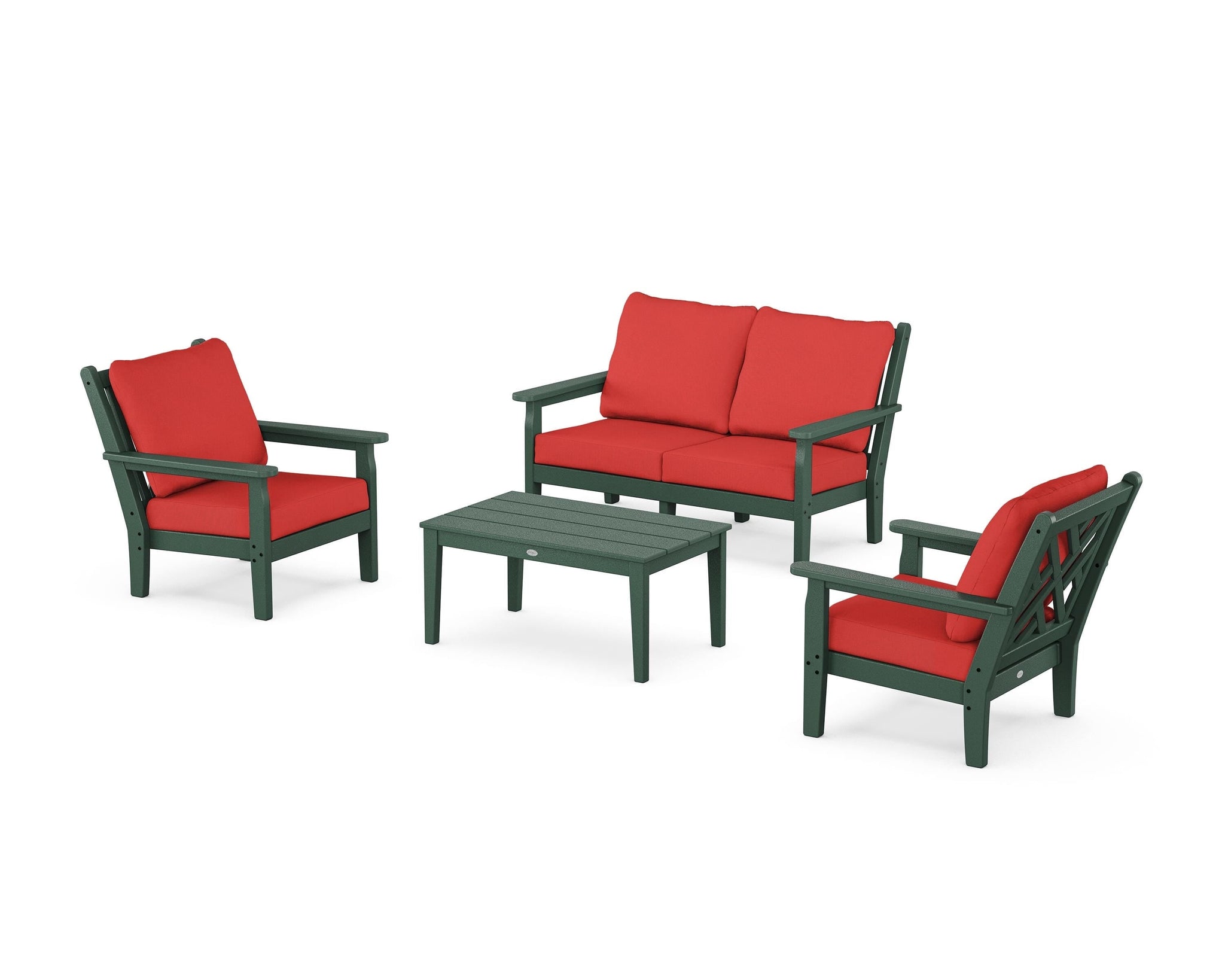 Chippendale 4-Piece Deep Seating Set with Loveseat