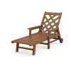 Wovendale Chaise with Arms and Wheels