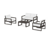 EDGE Sectional 4-Piece Deep Seating Set with Loveseat