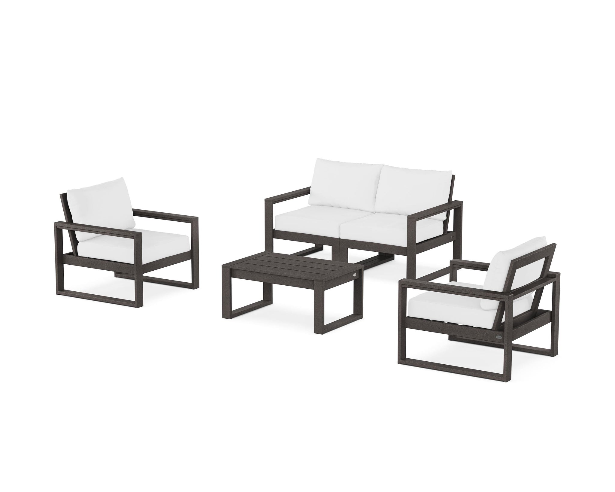EDGE Sectional 4-Piece Deep Seating Set with Loveseat