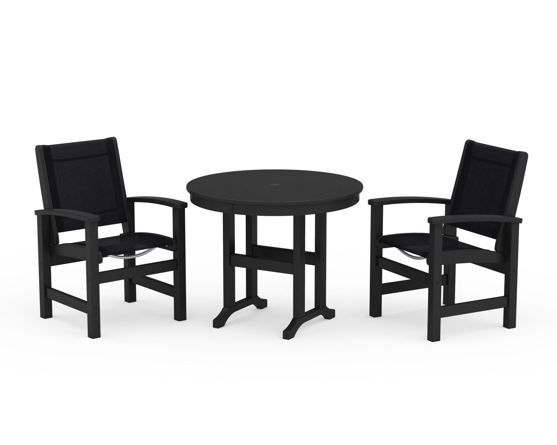 Coastal 3-Piece Round Dining Set