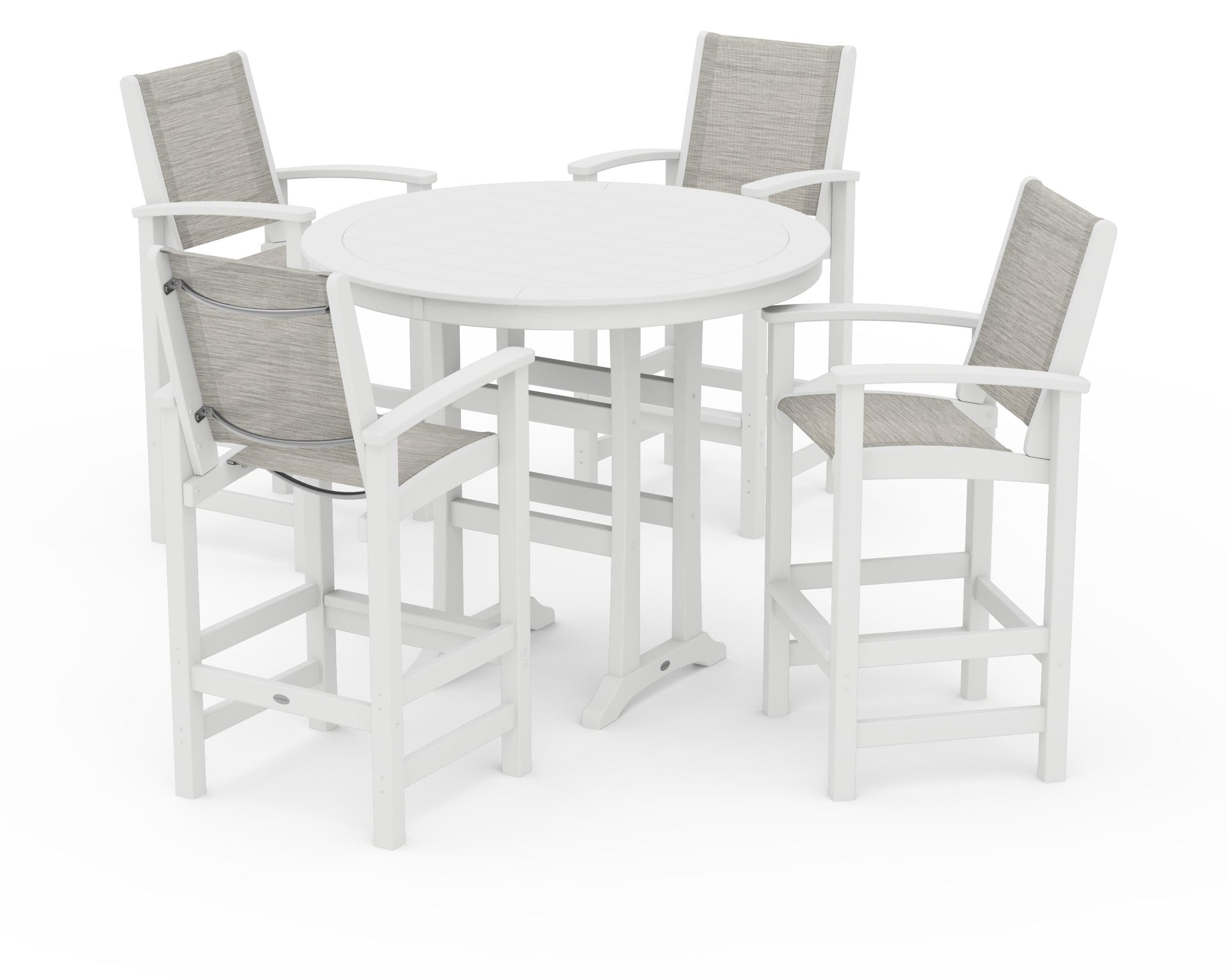 Coastal 5-Piece Nautical Trestle Bar Set