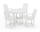 Cottage 5-Piece Round Farmhouse Counter Set