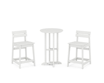 Modern Studio Plaza Lowback 3-Piece Bistro Counter Set