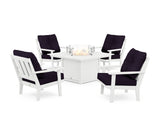 Oxford 5-Piece Deep Seating Set with Fire Pit Table