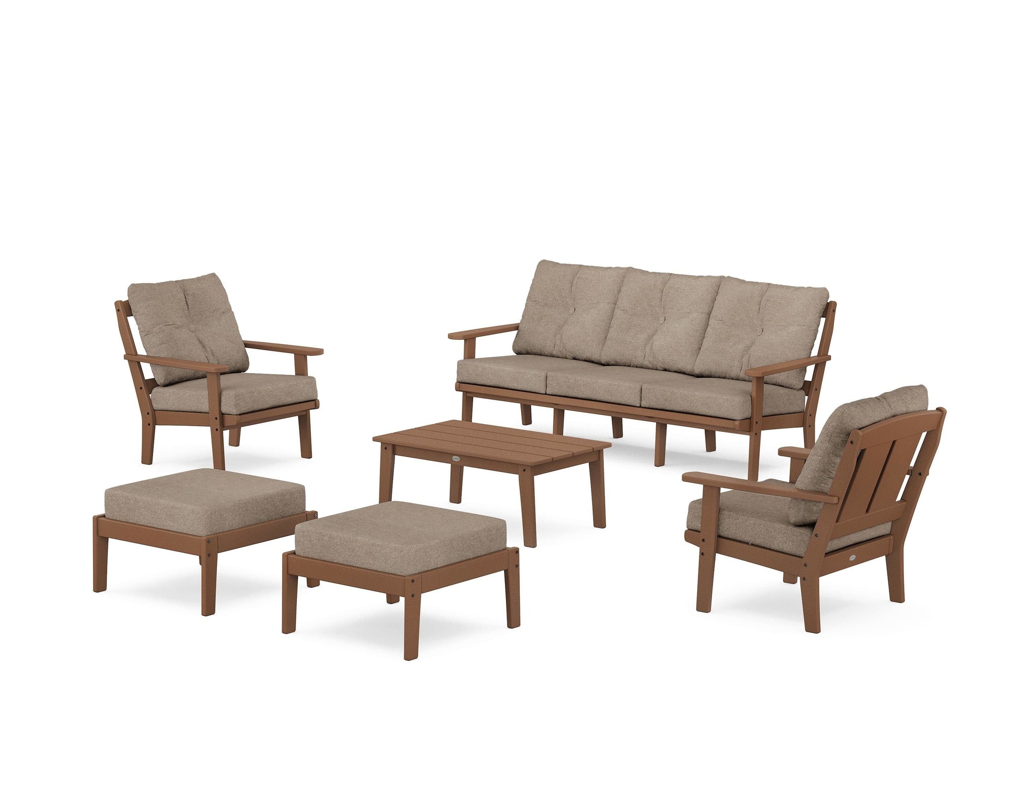 Mission 6-Piece Lounge Sofa Set