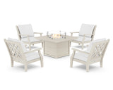 Wovendale 5-Piece Deep Seating Set with Fire Pit Table