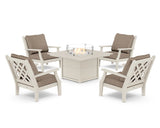 Wovendale 5-Piece Deep Seating Set with Fire Pit Table