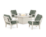 Prairie 5-Piece Deep Seating Set with Fire Pit Table