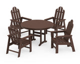 Long Island 5-Piece Round Farmhouse Dining Set
