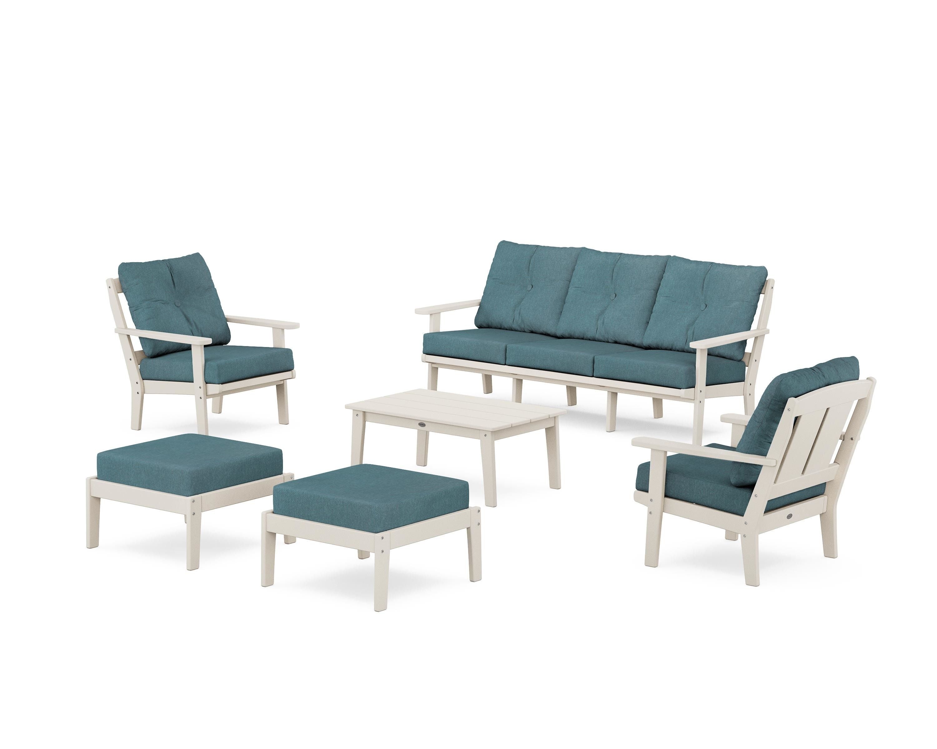 Mission 6-Piece Lounge Sofa Set