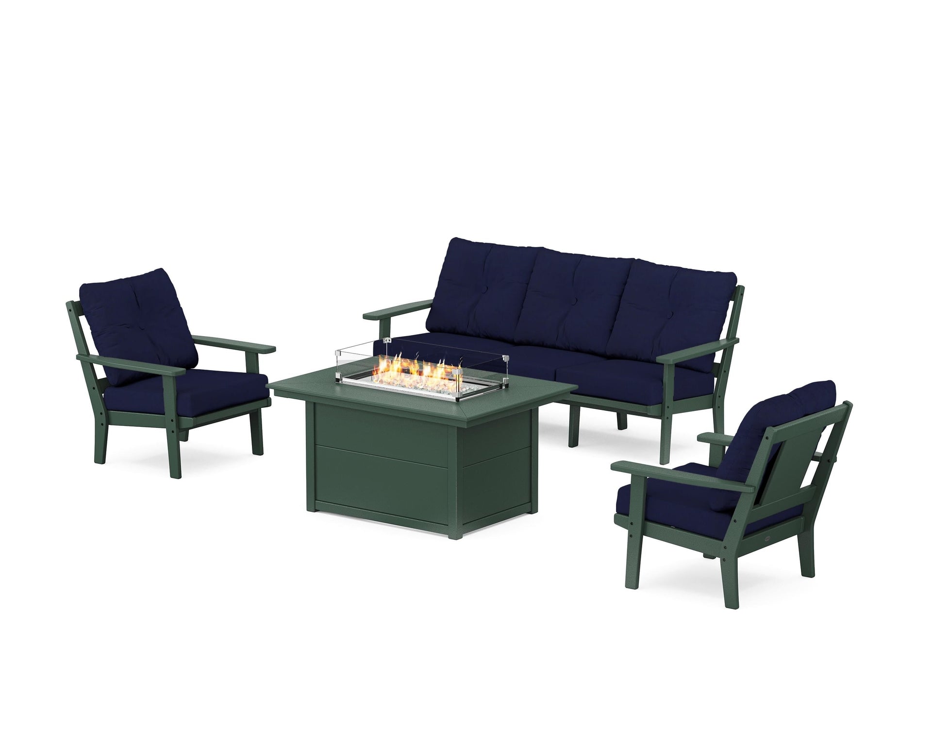 Prairie Deep Seating Fire Pit Table Set