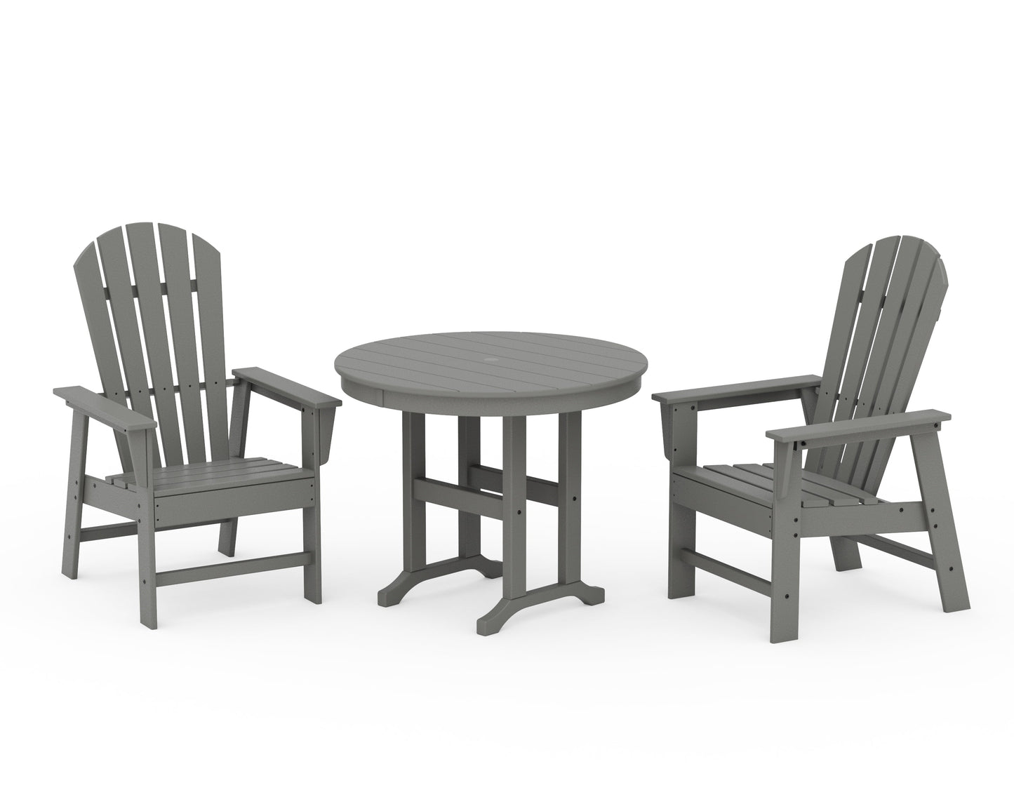 South Beach 3-Piece Round Farmhouse Dining Set