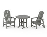 South Beach 3-Piece Round Farmhouse Dining Set