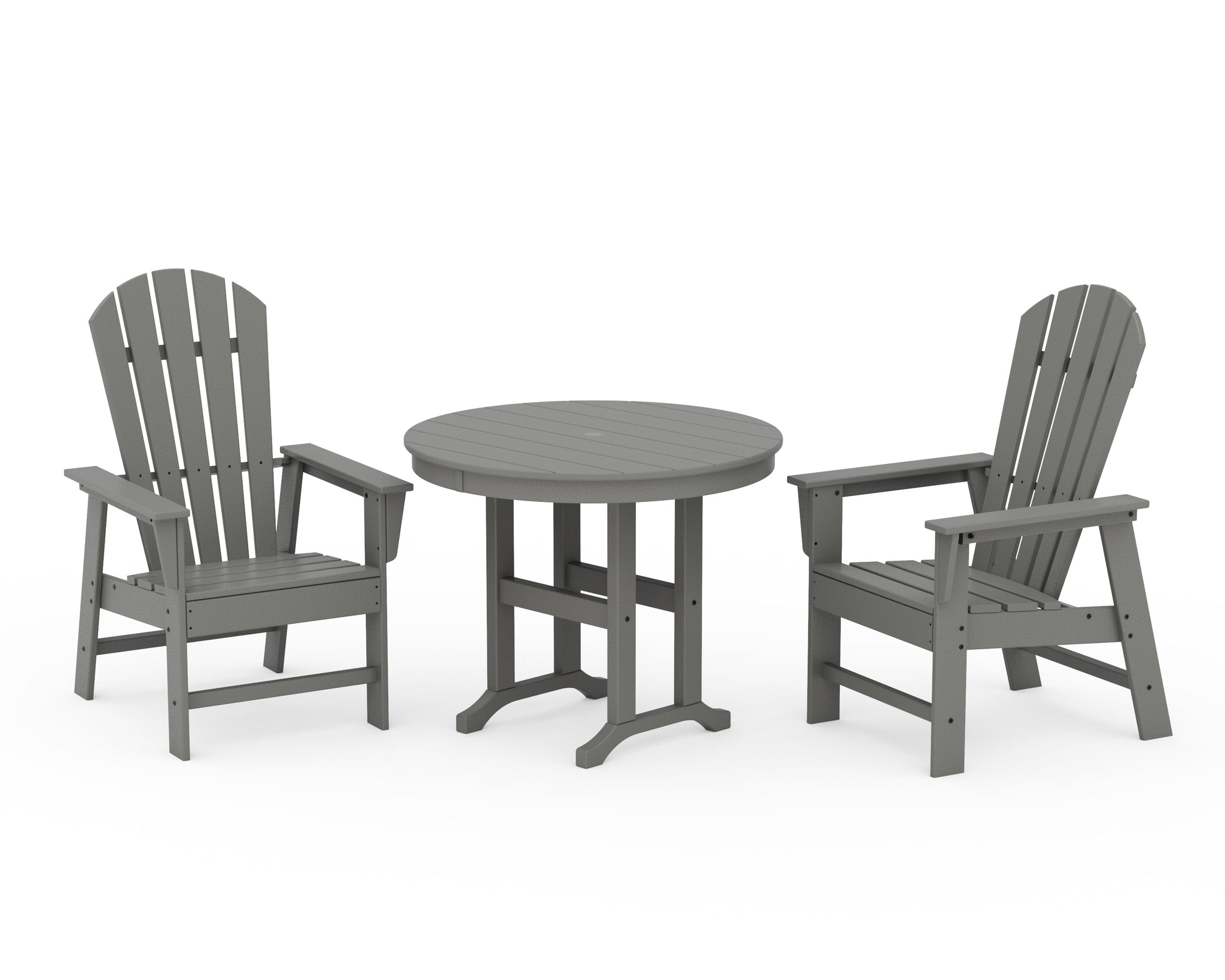 South Beach 3-Piece Round Farmhouse Dining Set