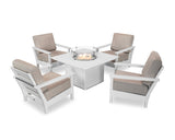 Harbour 5-Piece Conversation Set with Fire Pit Table