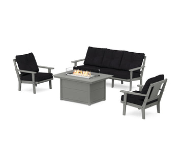Prairie Deep Seating Fire Pit Table Set