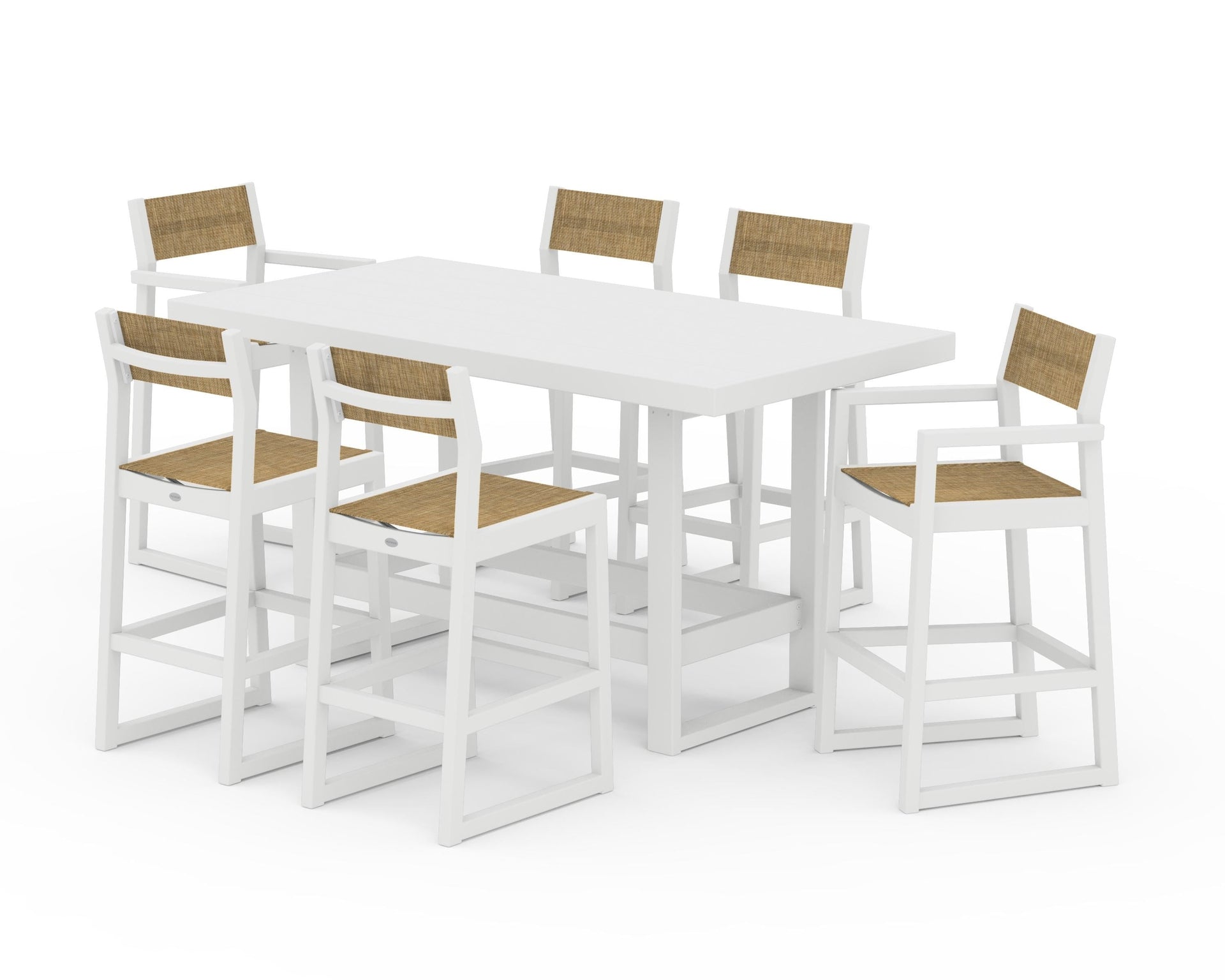 EDGE Sling 7-Piece Bar Table Set