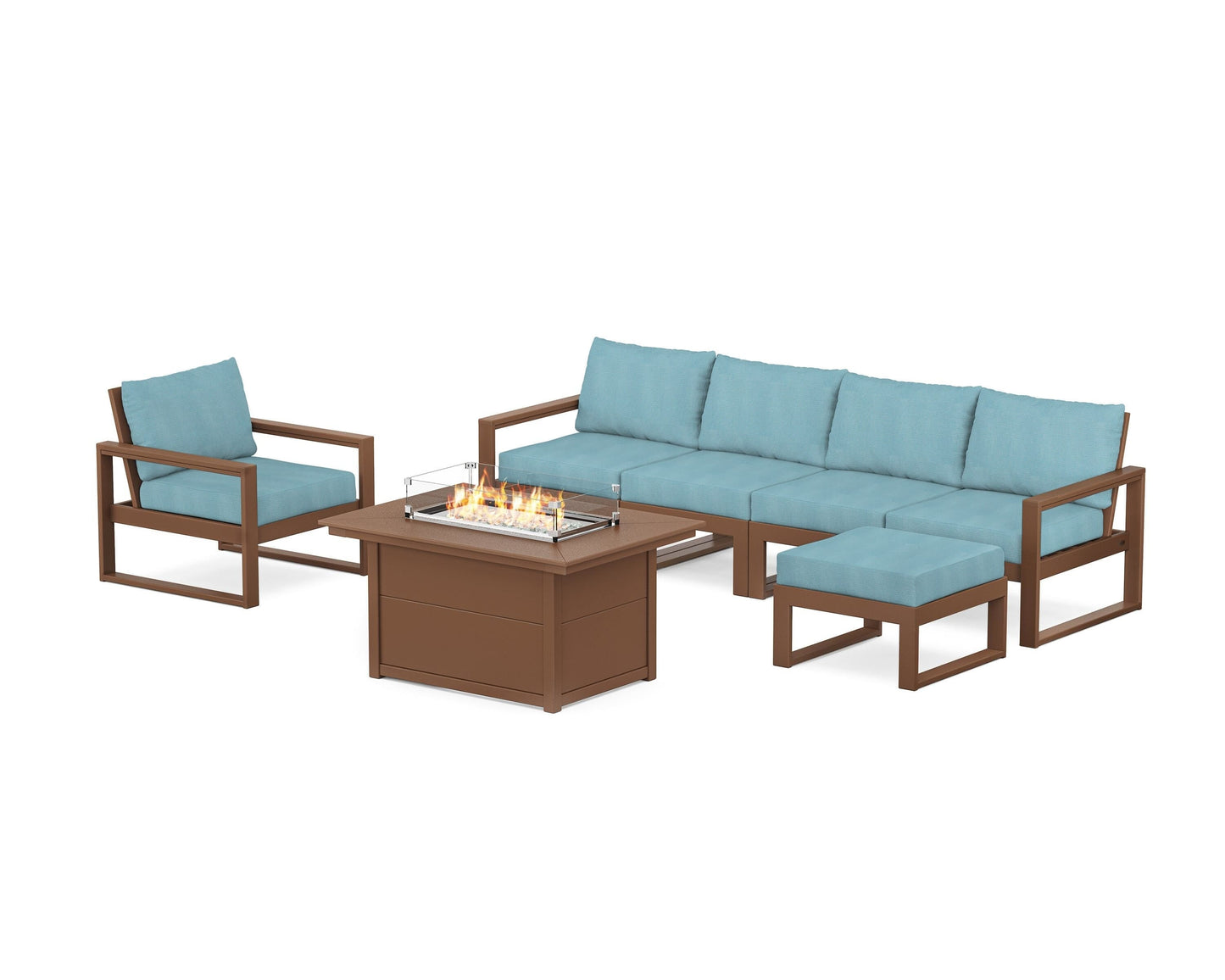 EDGE Sectional Lounge and Fire Pit Set