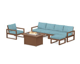 EDGE Sectional Lounge and Fire Pit Set